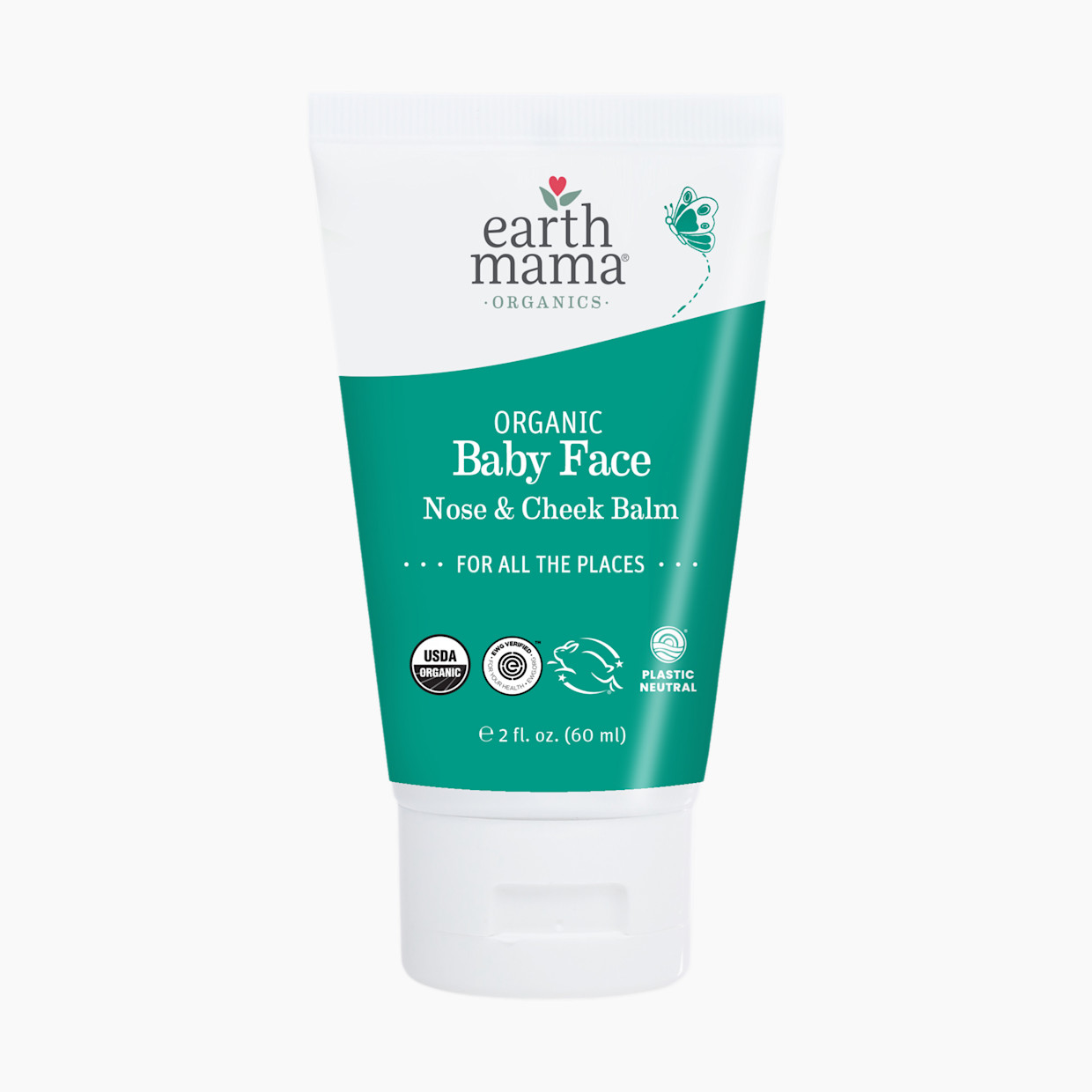 Earth Mama Organic Baby Face Nose & Cheek Balm - 2 Fl Oz.