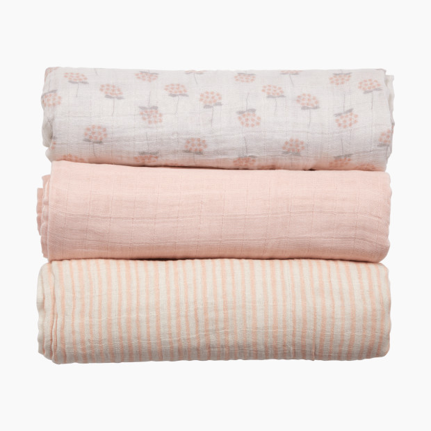 Tiny Kind Muslin Swaddle (3 Pack) - Floral Bunch.