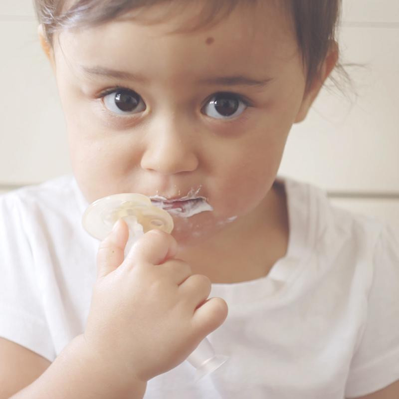 Haakaa 360 Silicone Baby Toothbrush - Clear, 1.