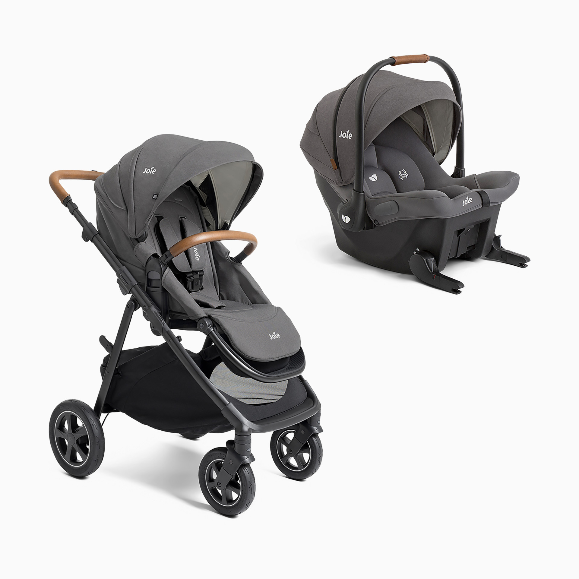 Joie Hazel and Mint Latch Travel System - Thunder | Babylist Shop