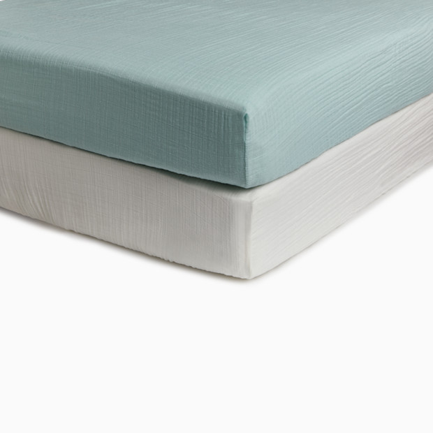 Soundly Organic Cotton Muslin Crib Sheet (2 Pack).