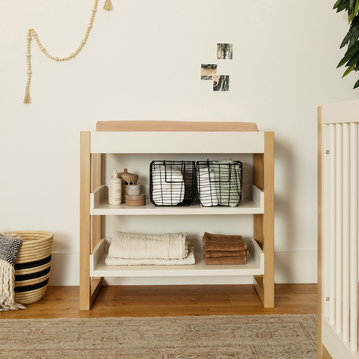 Namesake Nantucket Changing Table - Warm White/Honey.