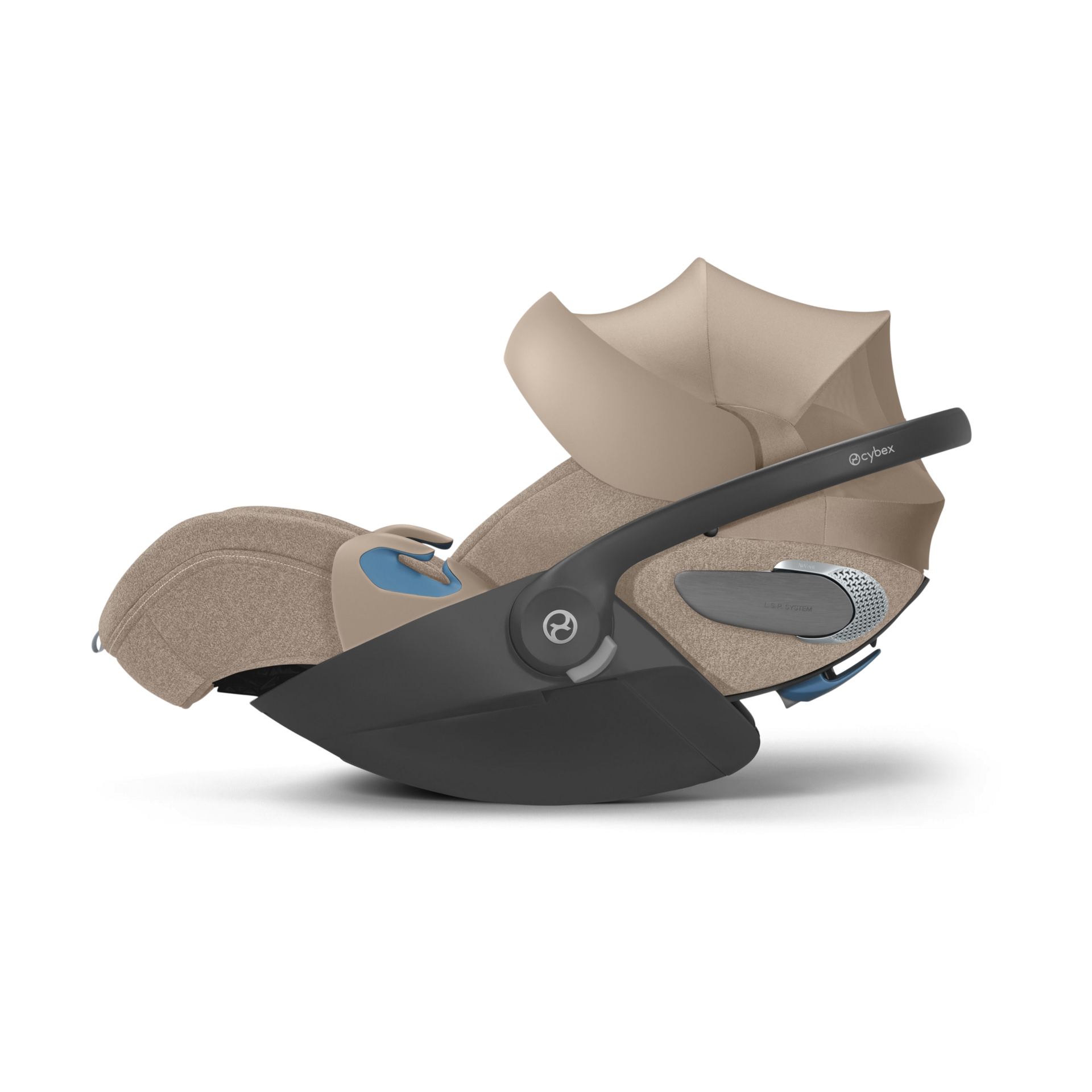 Cybex Cloud T Comfort Extend Infant Car Seat with SensorSafe - Cozy Beige.