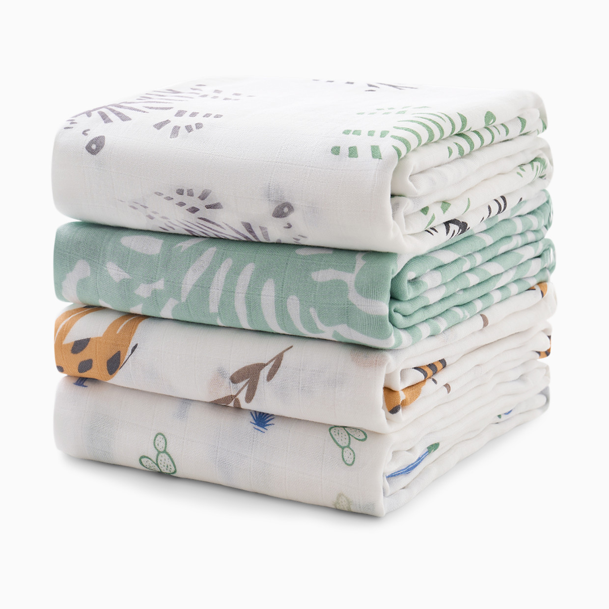 Momcozy Muslin Swaddle Blanket (4 Pack) - Bravery.