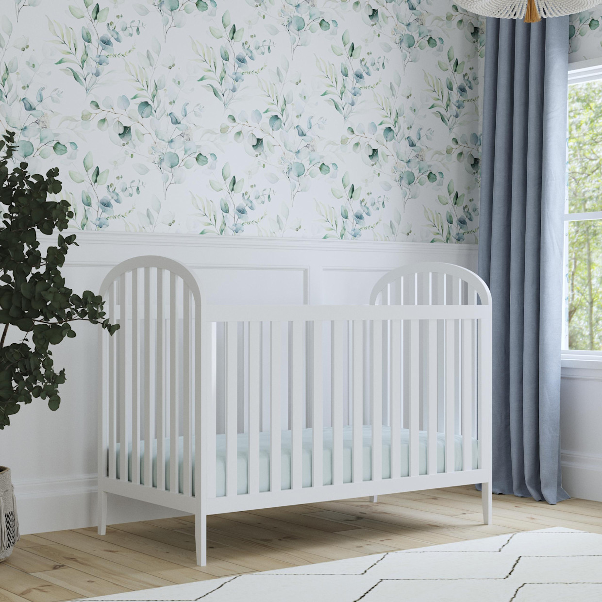 daVinci Beau 3-in-1 Convertible Crib - White.