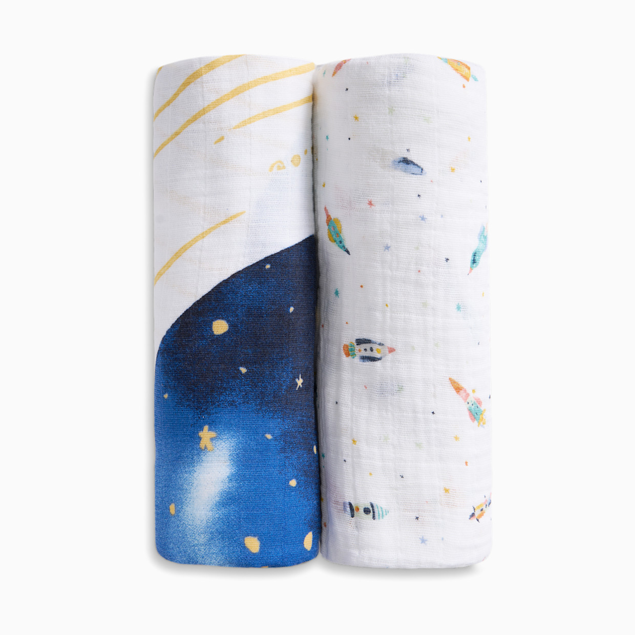 Aden + Anais Organic Cotton Muslin Swaddle Blanket (2 Pack) - Space Orbit.