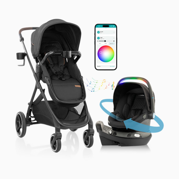 Evenflo Evenflo Shyft Intuiti+ Travel System featuring Revolve180 LiteMax NXT with SensorySoothe.