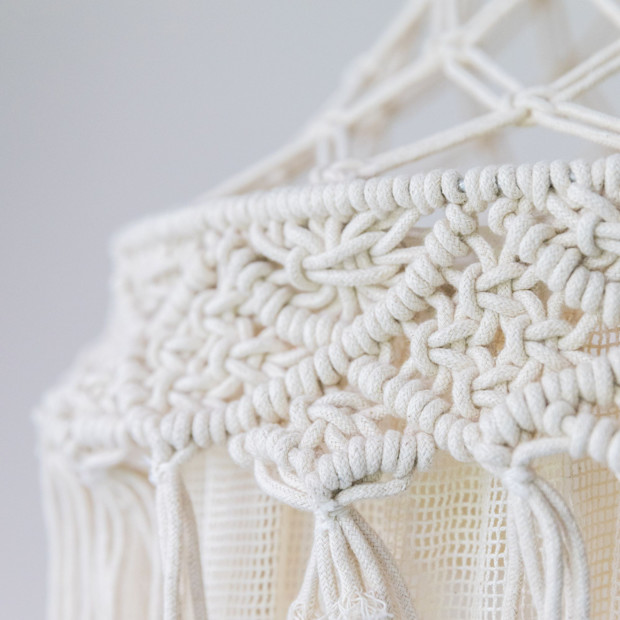 Crane Baby Macrame Canopy.