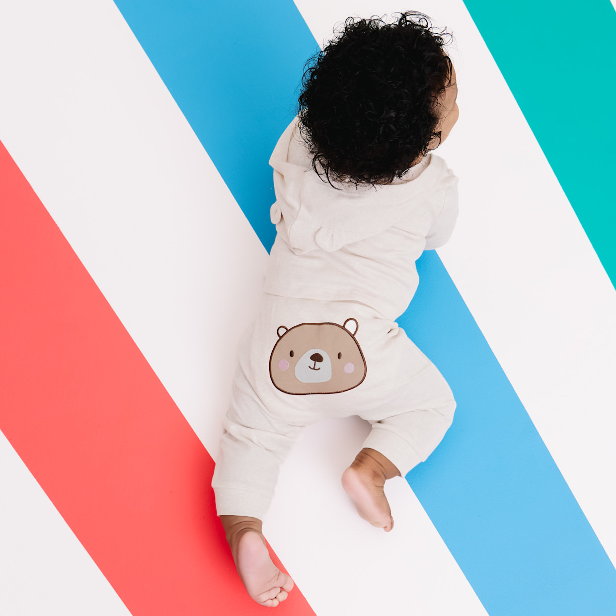 Small Story 3 Piece Hoodie Set - Beary Cute, 3-6 M.