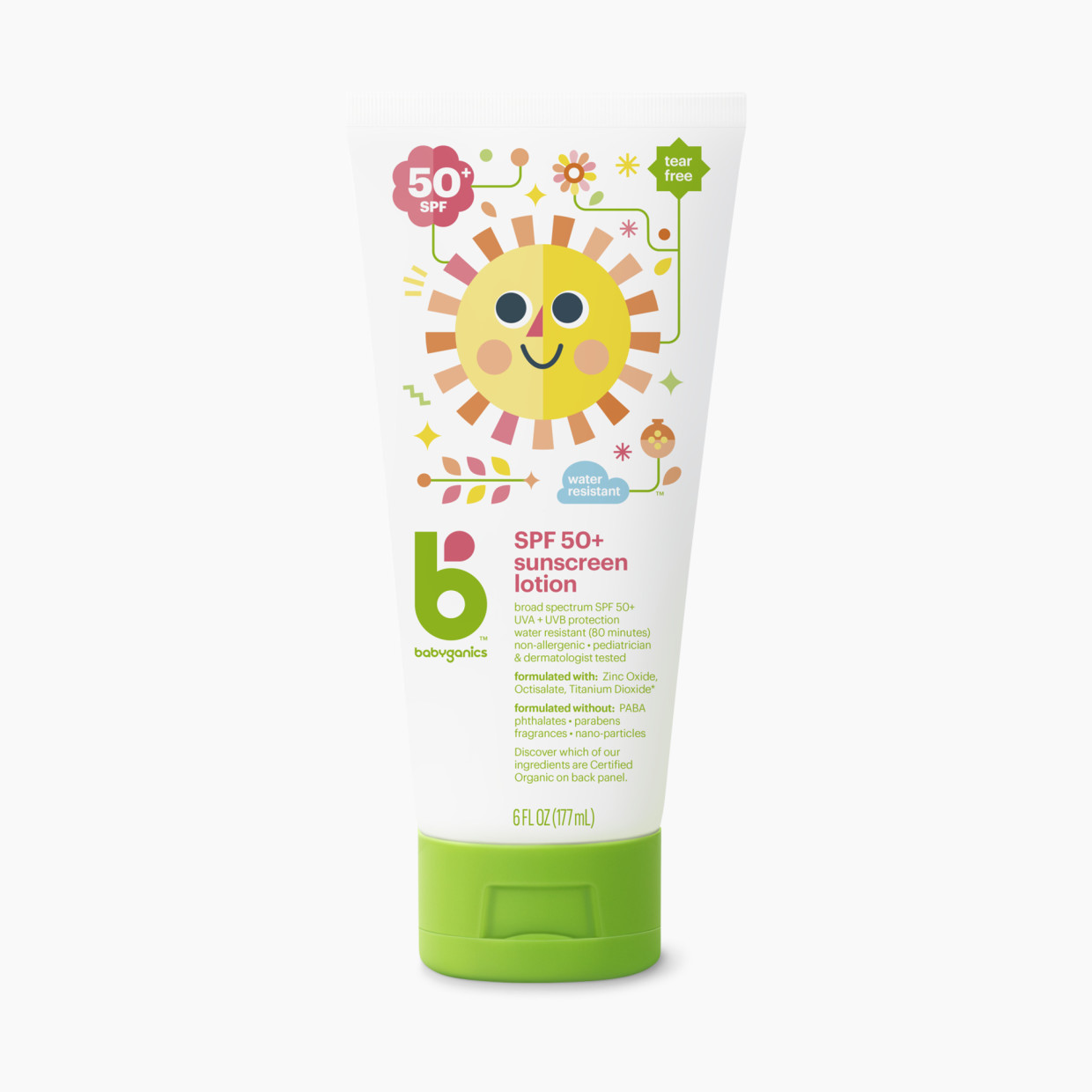 Babyganics Sunscreen Lotion 50+ SPF - 6 Oz.