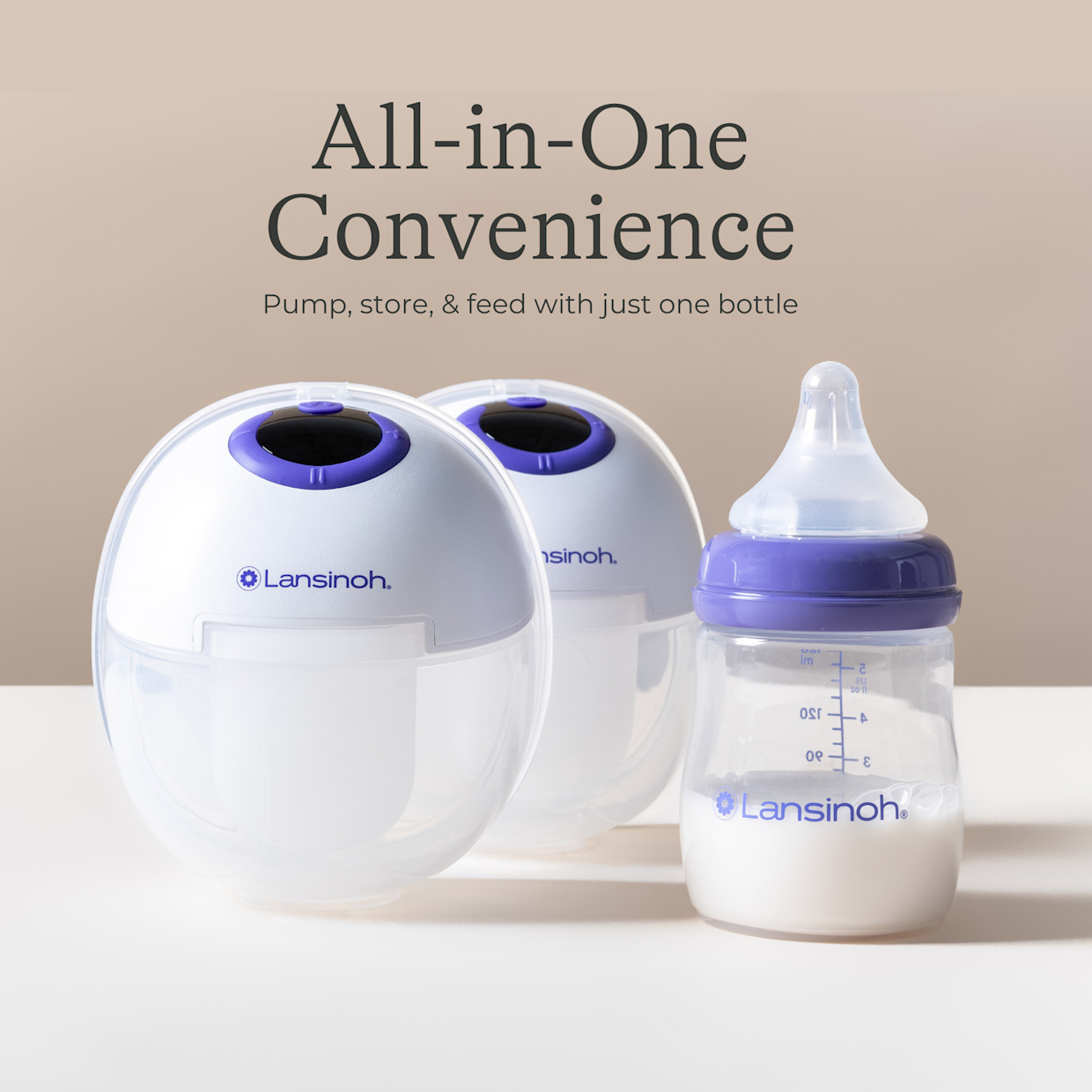 Lansinoh Breastmilk Storage Bottles, 4 Pack - 5 Oz.