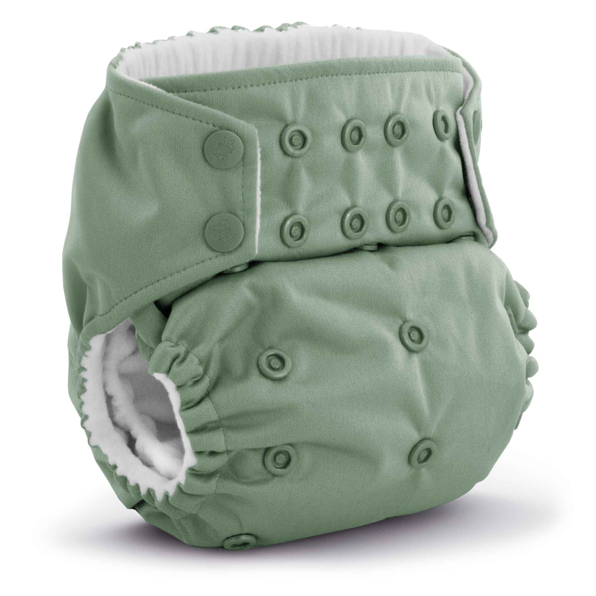 Rumparooz Stay Dry G3 One Size Pocket Cloth Diaper - Willow Green.
