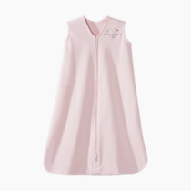 HALO SleepSack, 100% Cotton Wearable Blanket, Swaddle Transition Sleeping Bag, TOG 0.5, Soft Pink, Small, 0-6 Months