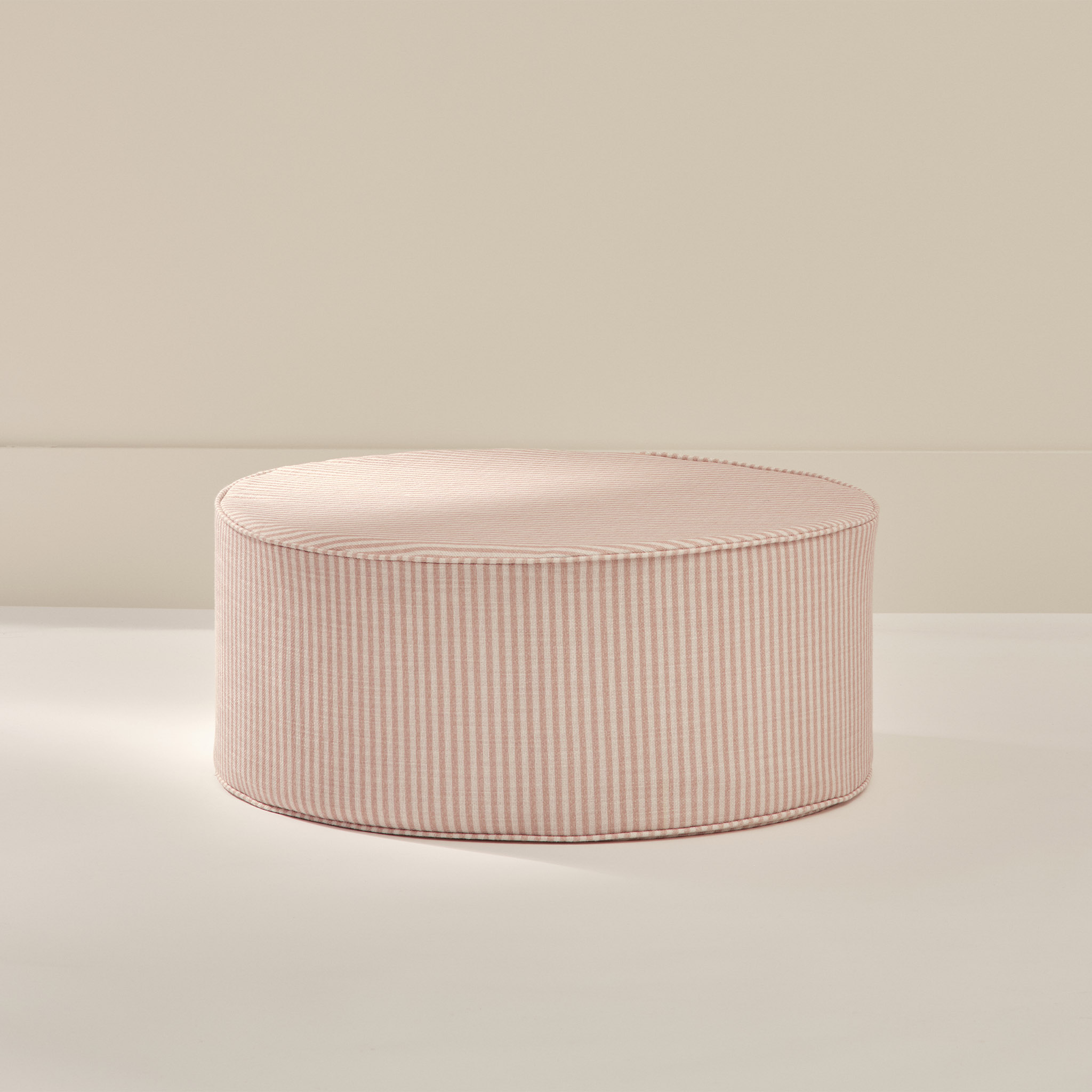 House of Noa Ottoman - Finley Ivory & Petal, Large.