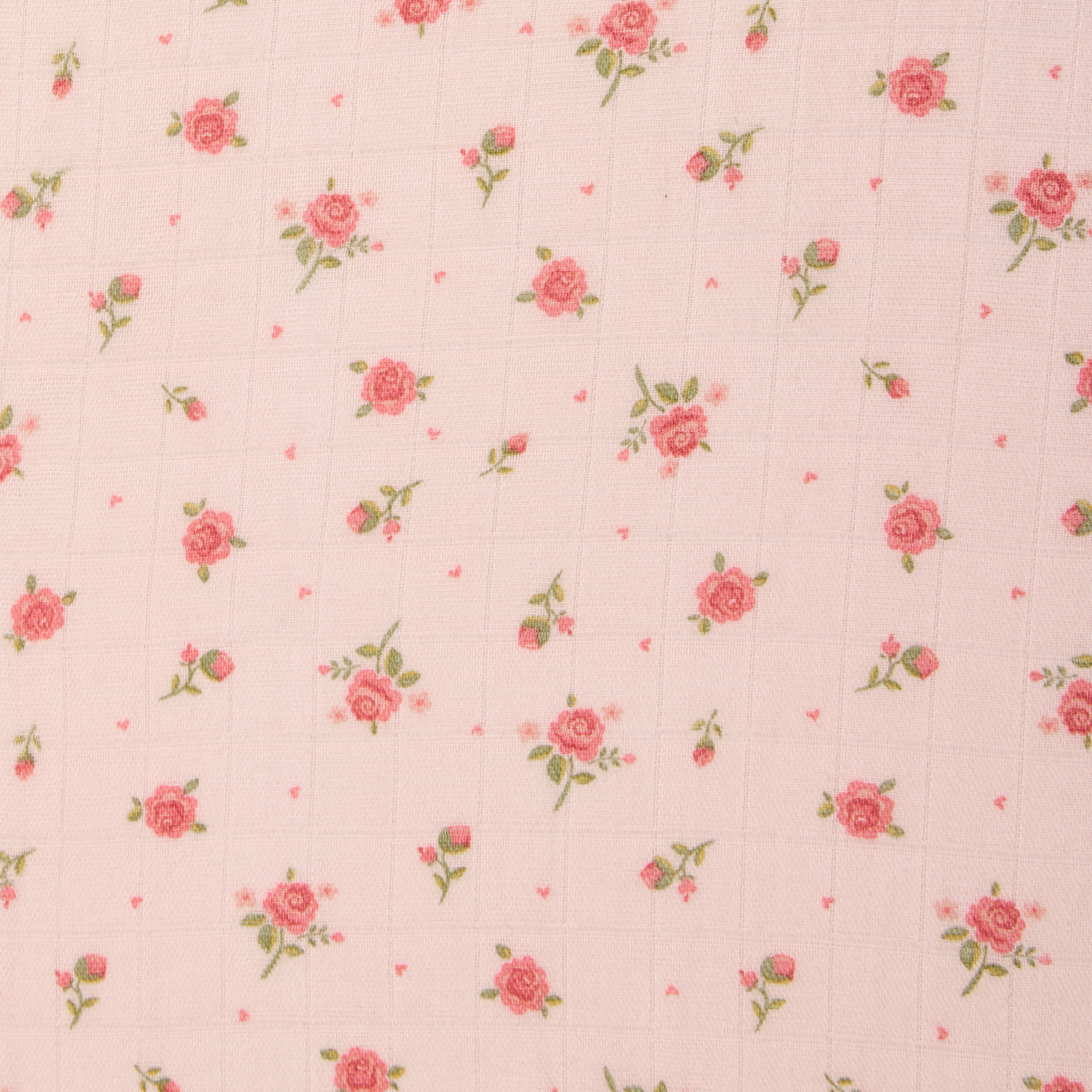 Tiny Kind Organic Cotton Muslin Crib Sheet - Little Roses.