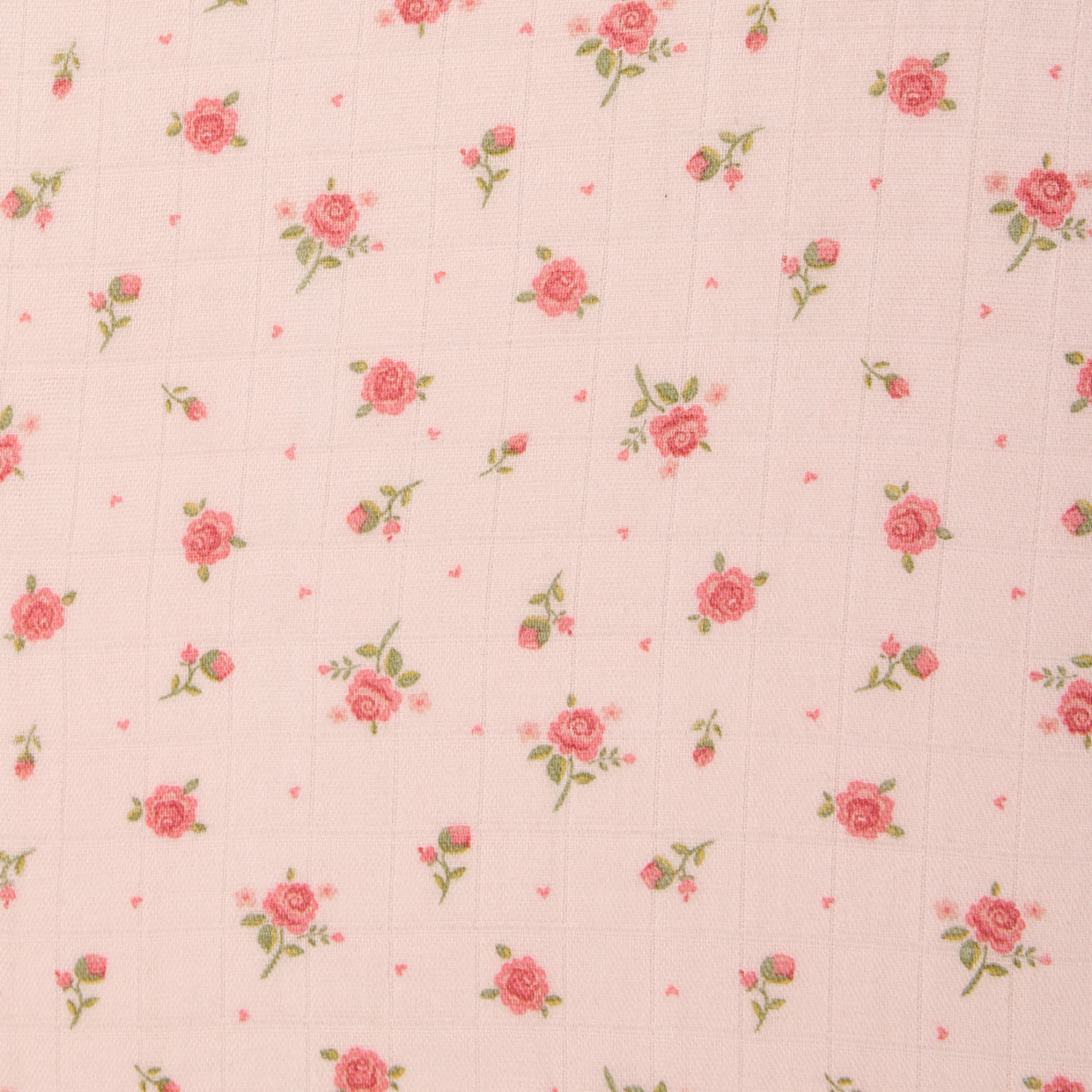 Tiny Kind Organic Cotton Muslin Crib Sheet - Little Roses.