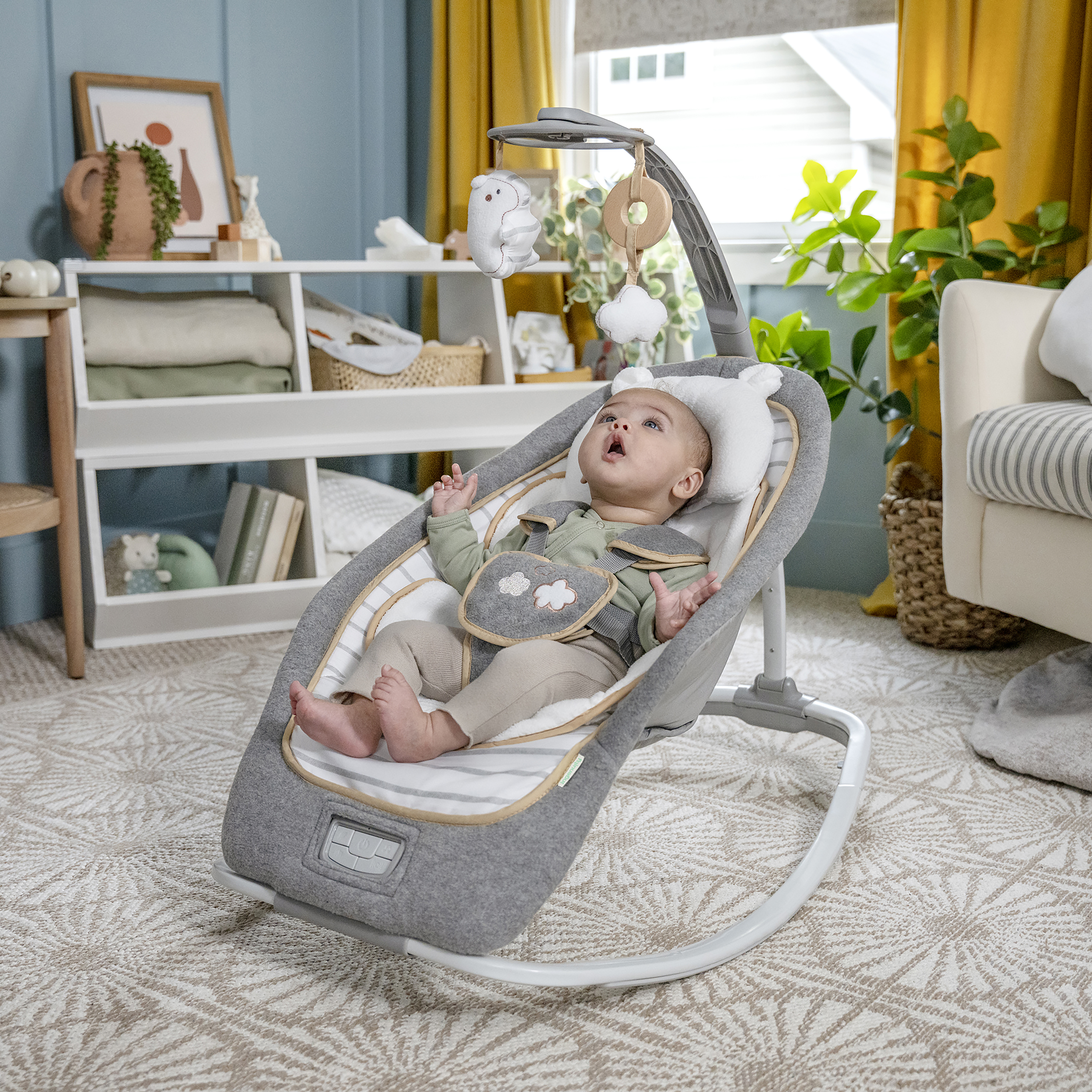 Baby Einstein Boutique Collection Rocking Seat with Premium Plush Fabrics - Bella Teddy.