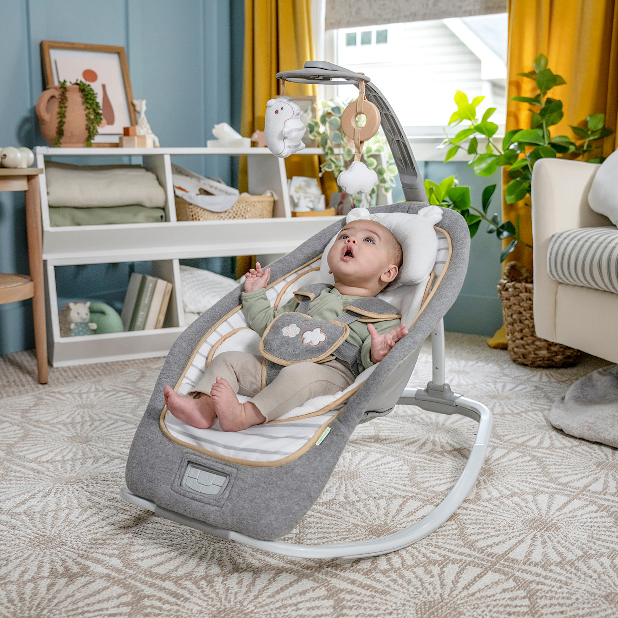 Baby Einstein Boutique Collection Rocking Seat with Premium Plush Fabrics - Bella Teddy.