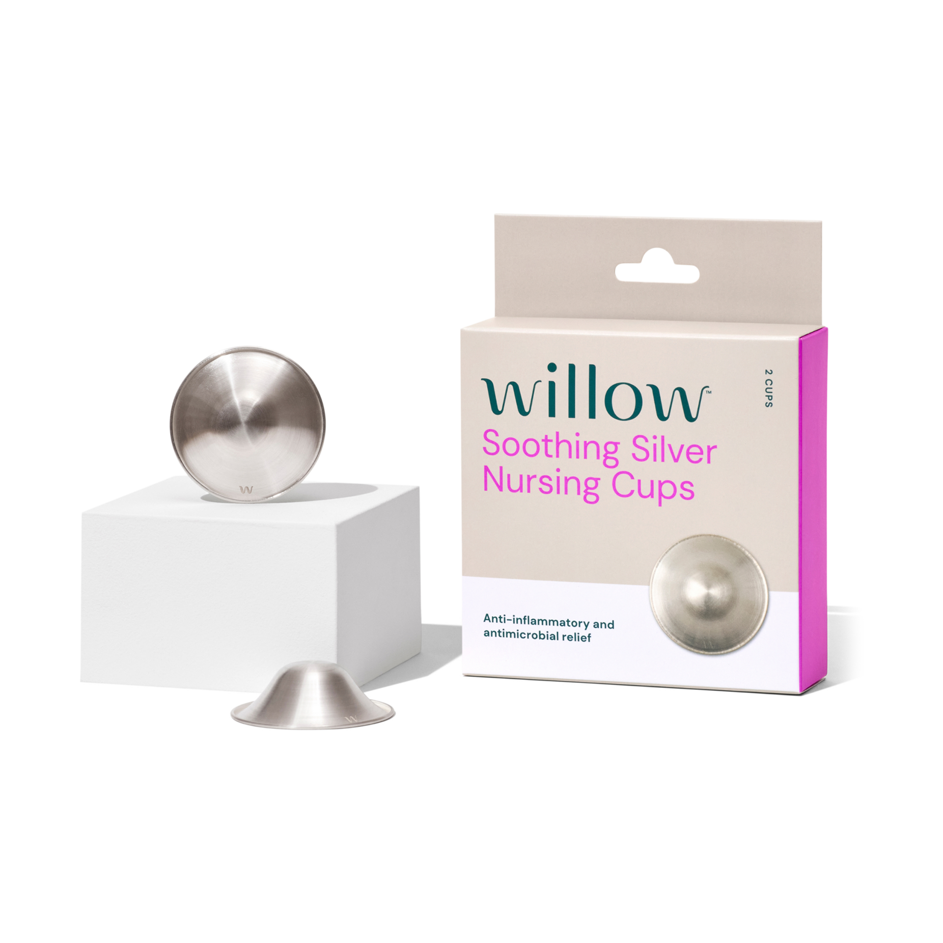 Willow Soothing Silver Nursing Cups (2 Pack) Babylist Shop