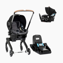 Evenflo Shyft DualRide Infant Car Seat Stroller Combo with Carryall Storage (Boone Gray)