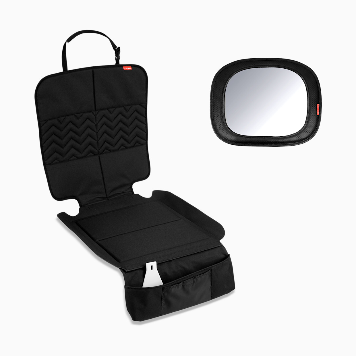 Skip Hop Backseat Mirror & Car Seat Protector Car Seat Bundle.