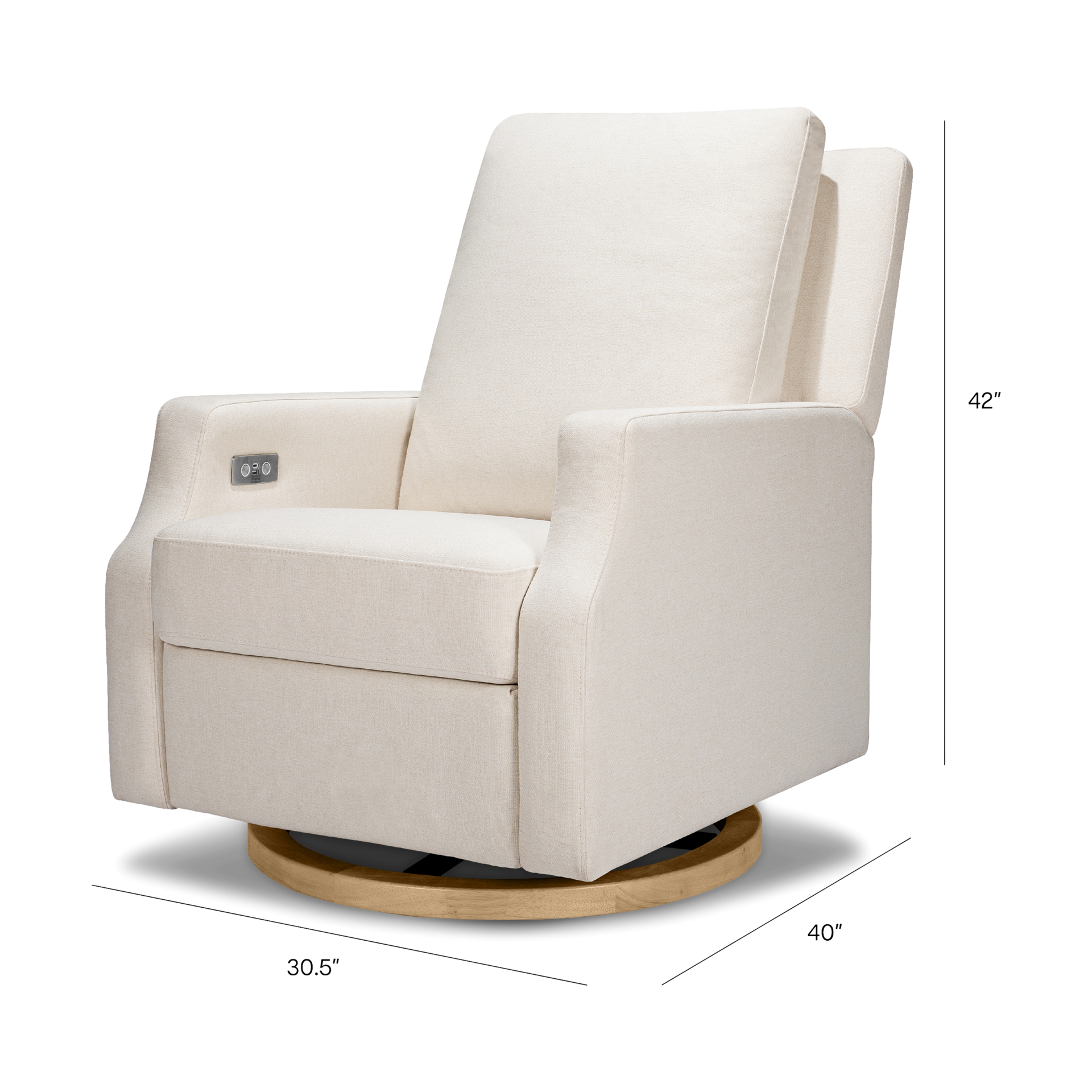 Namesake Crewe Electronic Recliner and Swivel Glider.