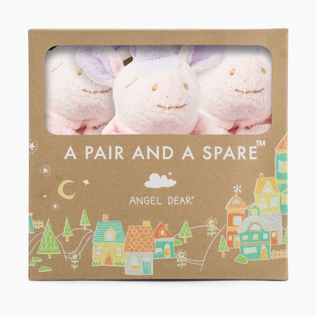 Angel Dear Pair and a Spare Set - Pink Unicorn, One Size.