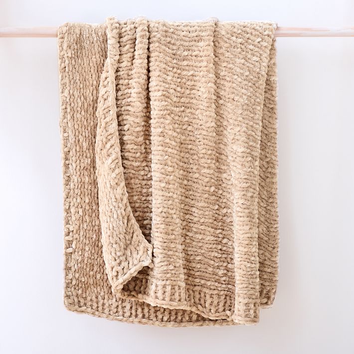West Elm Chunky Luxury Chenille Throw.