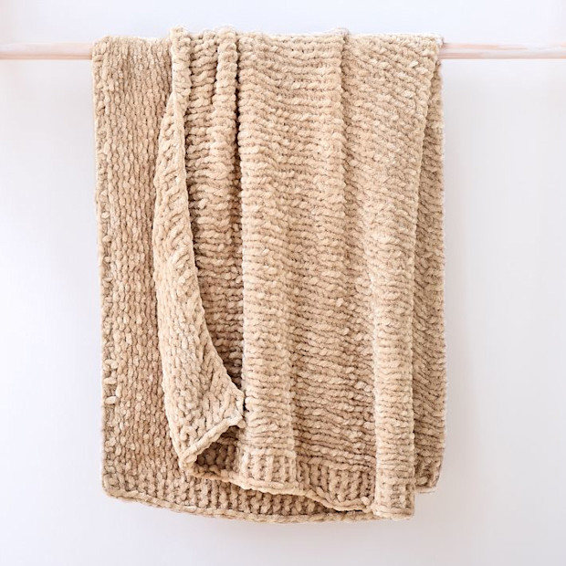 West Elm Chunky Luxury Chenille Throw.