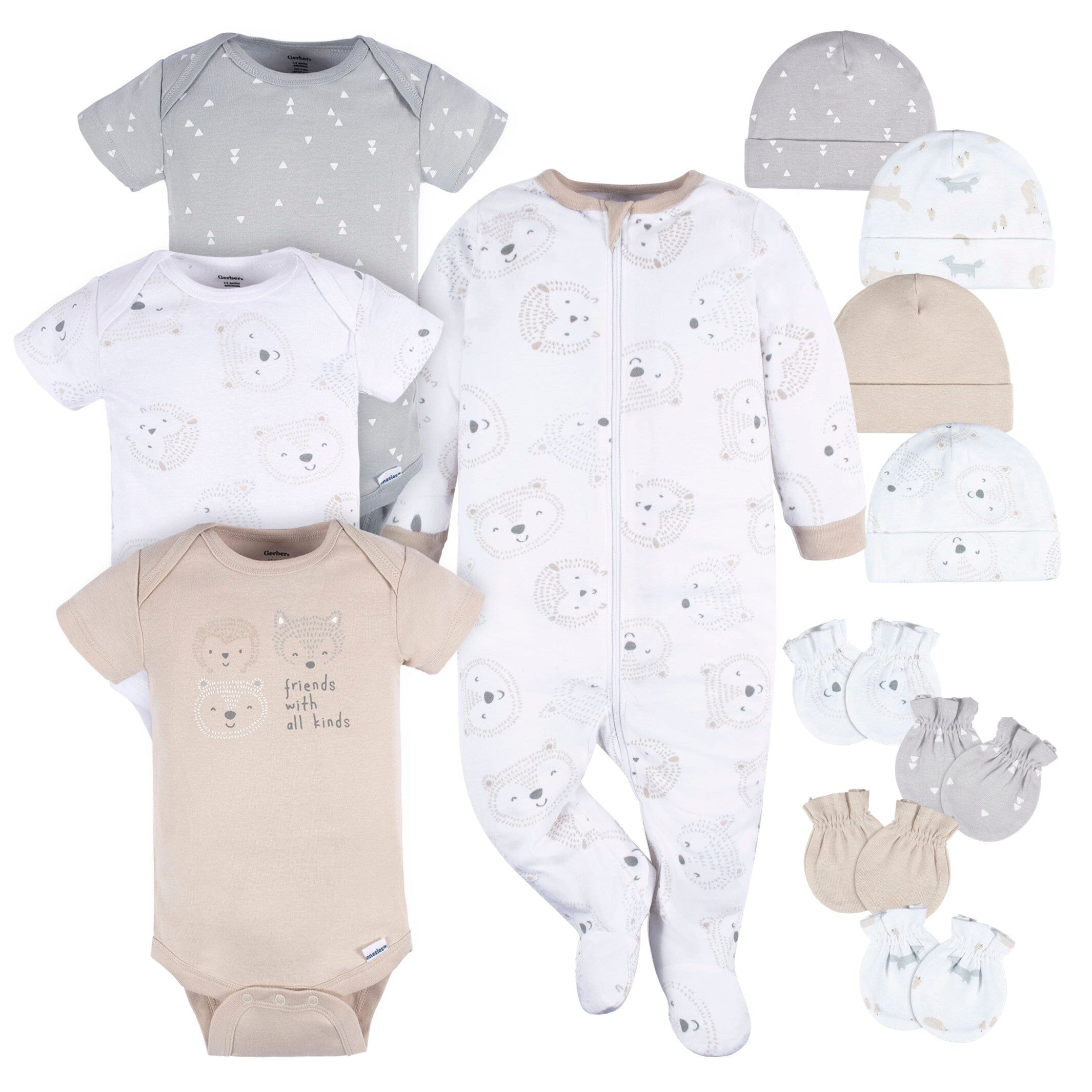 Gerber 12-Piece Baby Neutral Woodland Layette Bundle - $23.96+.