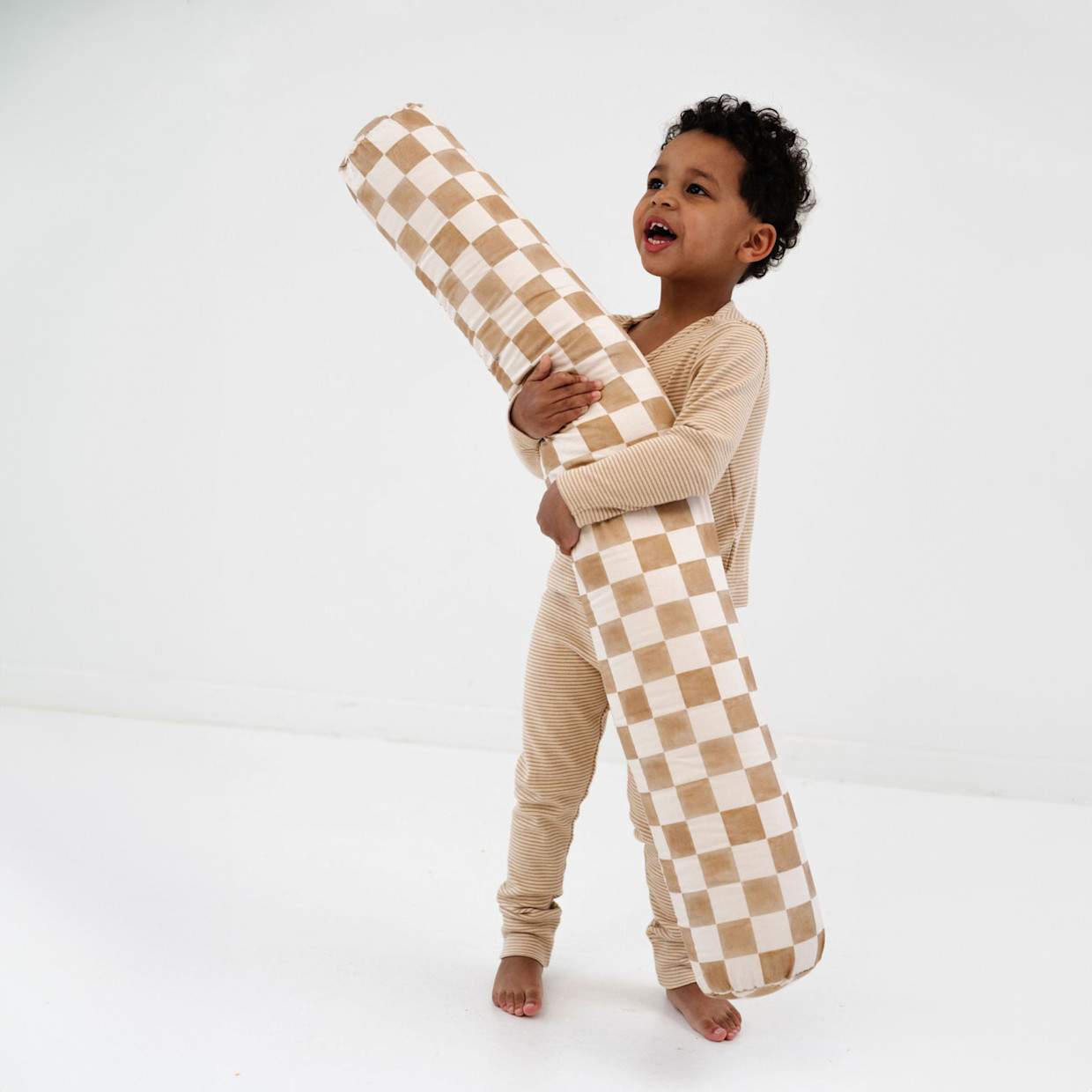 Toki Kids Tummy Time Pillow - Checker Matcha.