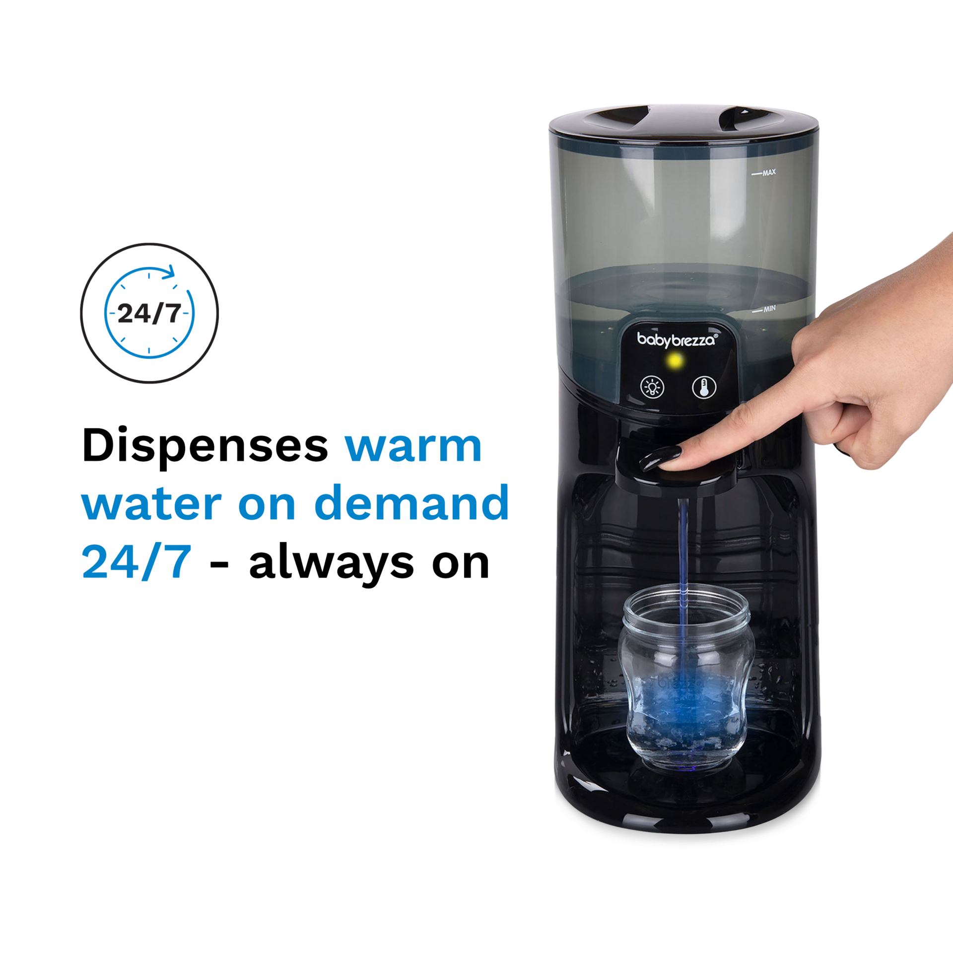 Baby Brezza Instant Warmer Warm Water Dispenser Advanced with Nightlight.