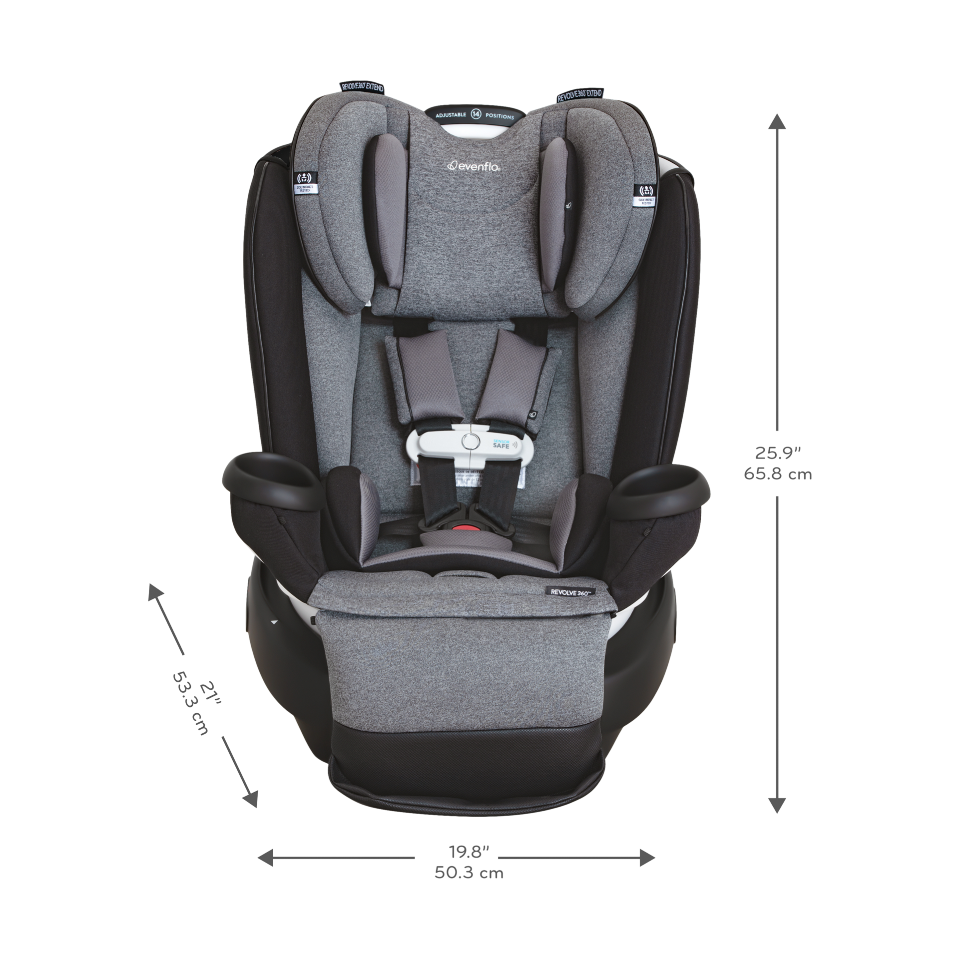 Evenflo Gold Revolve 360 Extend Rotational AllinOne with SensorSafe