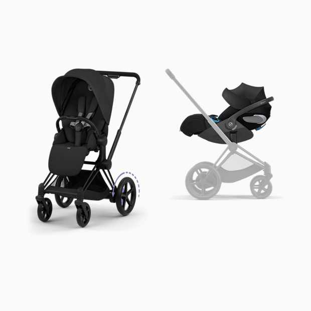 Cybex e-PRIAM Stroller + CLOUD T Infant Car Seat Travel System.