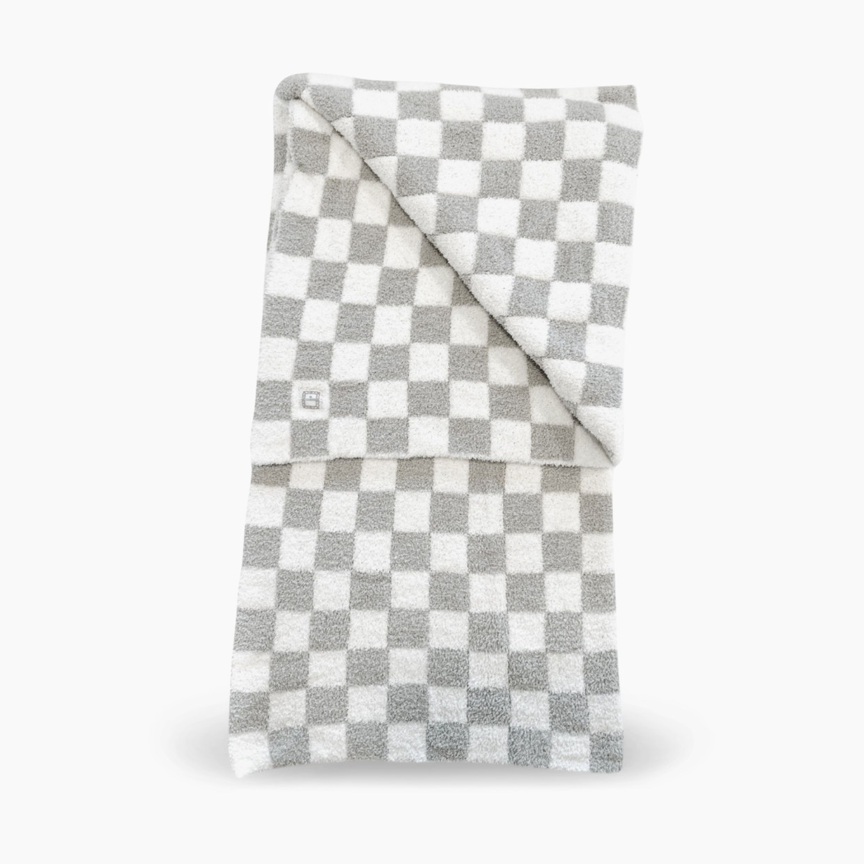 Zalamoon Checkered Solo Blanket - Slate, 30x40.