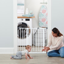 Regalo Easy Step 38.5-Inch Wide Walk Thru Baby Gate, Includes 6-Inch Extension Kit, Pressure Mount Kit, Wall Cups