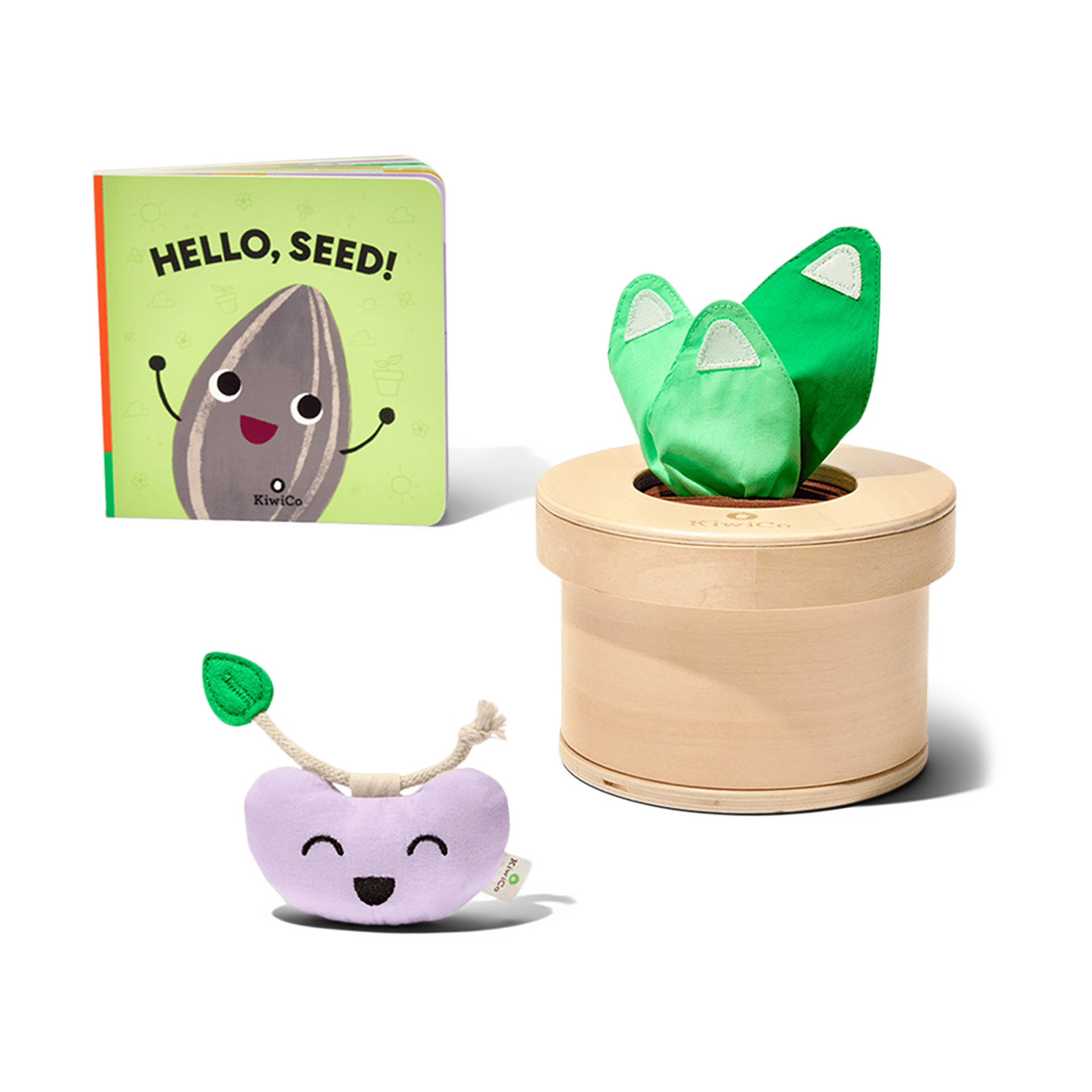 KiwiCo Growing Seeds Tissue Box Toy.