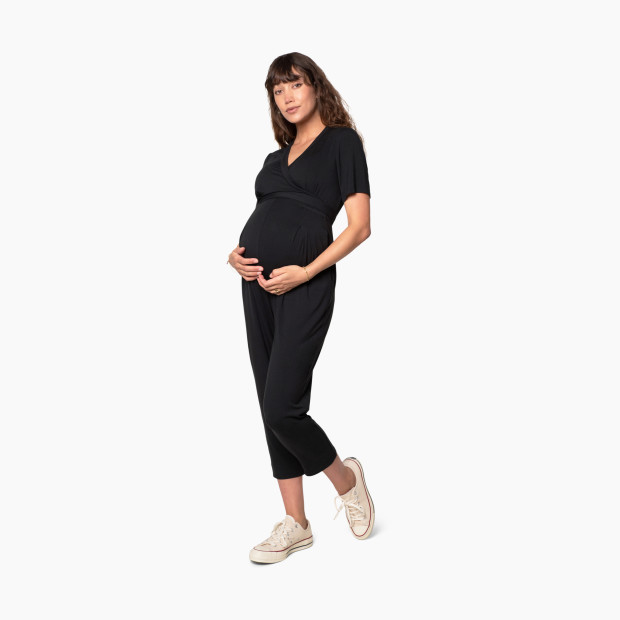 Kindred Bravely Ribbed Signature Cotton Busty Nursing & Maternity Bra for  for E, F, G, H, I Cup (Black, Small Busty) at  Women's Clothing store