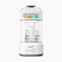 GROWNSY Bottle Sterilizer and Dryer, Compact Electric Steam Baby Bottle Sterilizer (Esterilizador de Biberones), Bottle Sanitizer for Baby Bottles, Pacifiers, Pump Parts