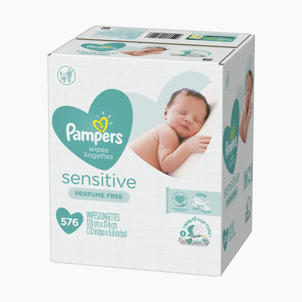 Pampers Sensitive Baby Wipes - 576 Count.