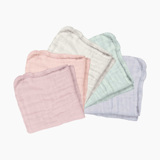GREEN SPROUTS Muslin Cloths (5 Pack) - Rose.