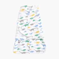 HALO Micro-Fleece Sleepsack Swaddle, 3-Way Adjustable Wearable Blanket, TOG 3.0, Dinos, Newborn, 0-3 Months