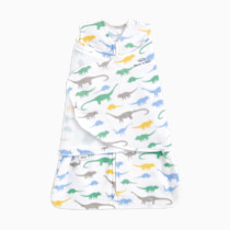 HALO Micro-Fleece Sleepsack Swaddle, 3-Way Adjustable Swaddle Blanket for Newborn and Infants, TOG 3.0 for Cold Climates, Hip Healthy, Dinos, Newborn, 0-3 Months