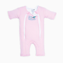 Baby Merlin's Magic Sleepsuit - Cotton Baby Swaddle Transition Product - Soft and Breathable Design, Double Zipper for Easy Diaper Changes, Promotes Safe Sleep - Pink - Large 18-21lbs