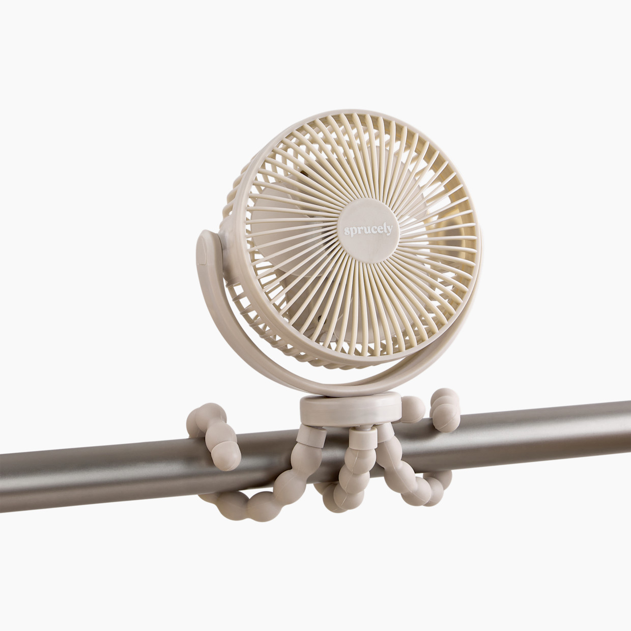 Sprucely Portable Stroller Fan - Oat.