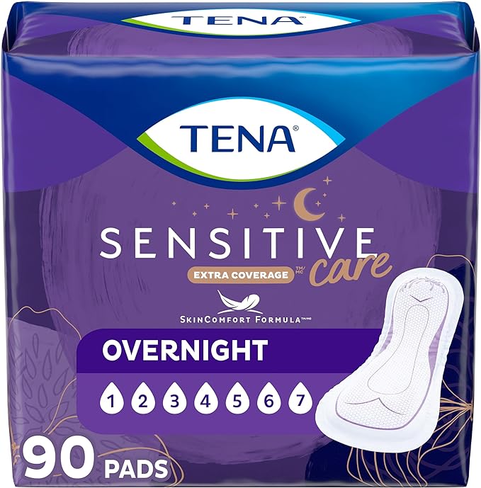  TENA Incontinence Pads, Bladder Control & Postpartum - 90 count.