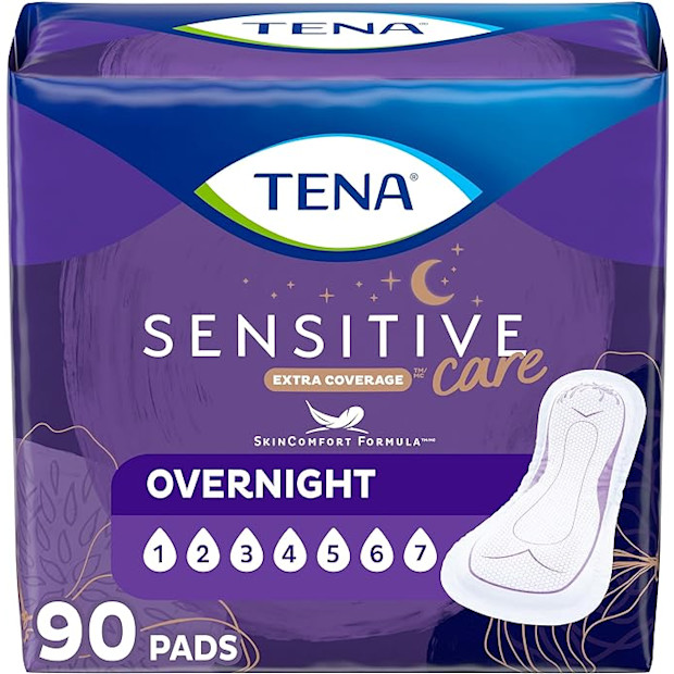 TENA Incontinence Pads, Bladder Control & Postpartum - 90 count.