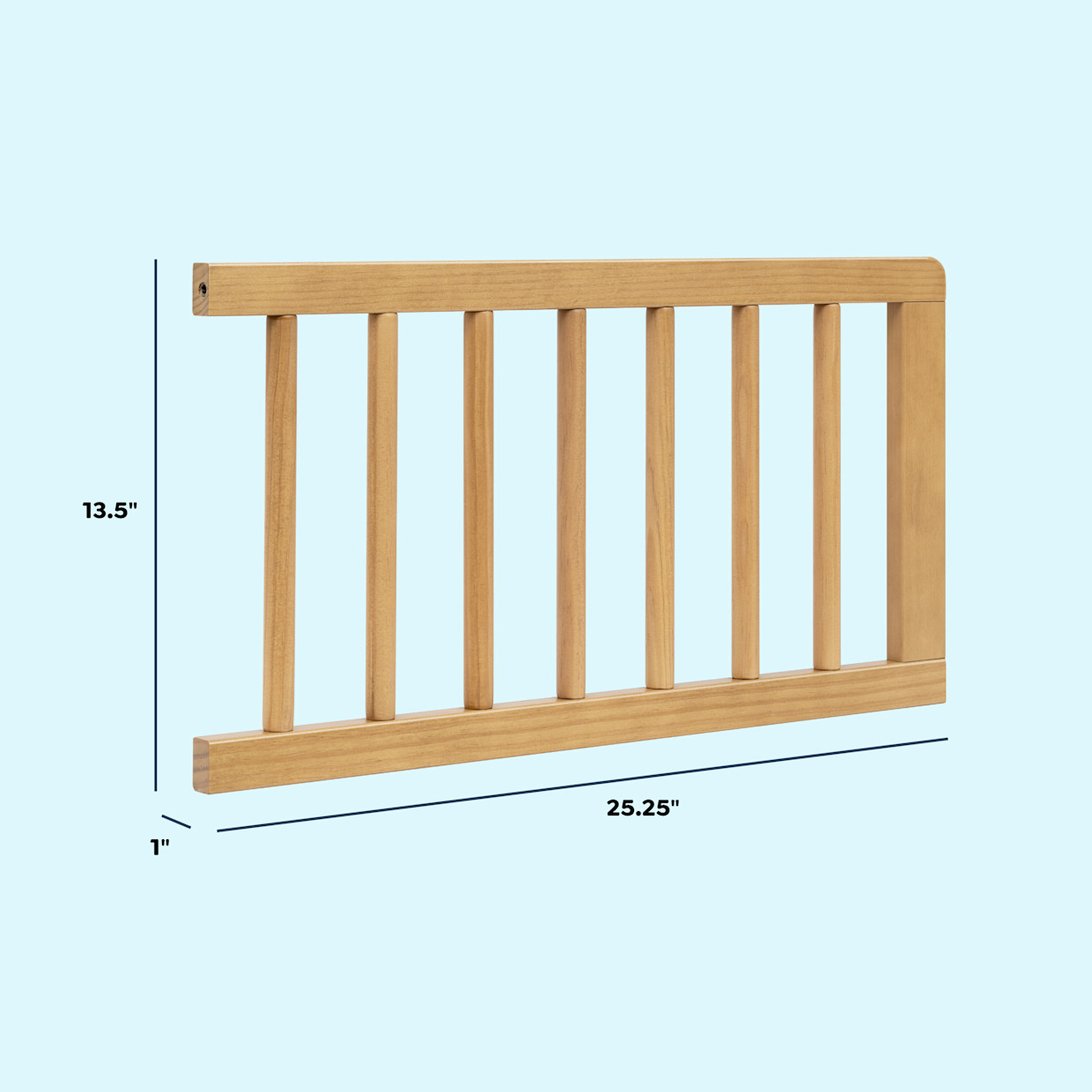 daVinci Lainey Bobbins Toddler Bed Conversion Kit (M33299) - Honey.