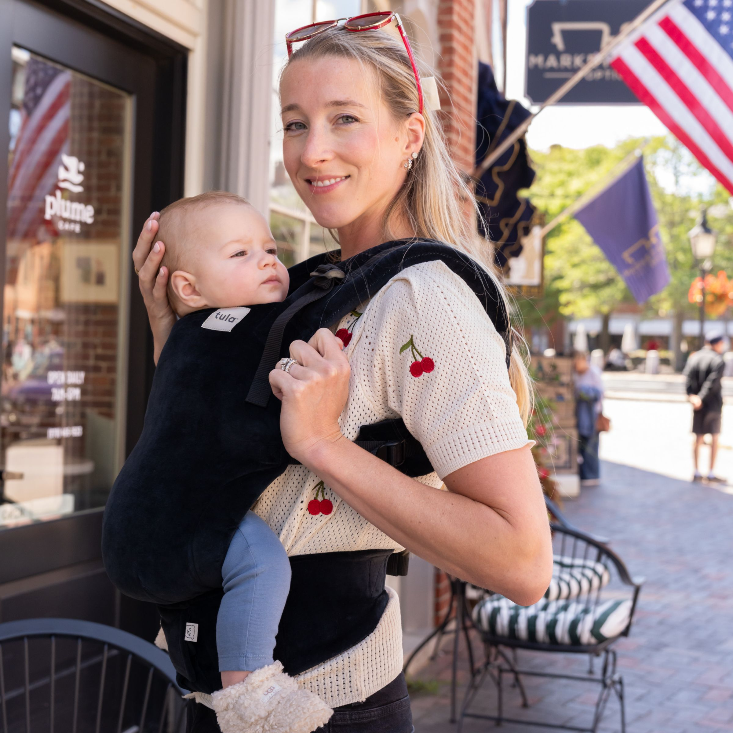 Tula Velour Explore Baby Carrier - Raven.