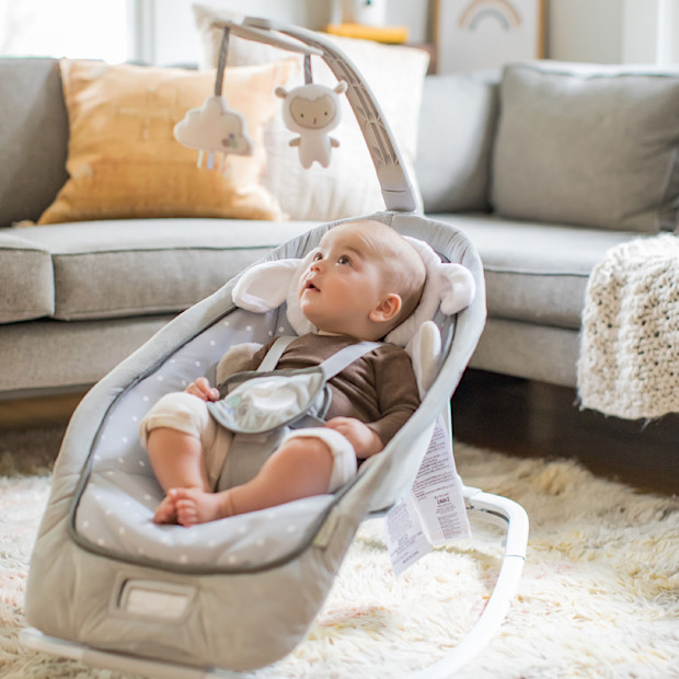 Ingenuity Cuddle Lamb Infant to Toddler Rocker and Baby Bouncer Seat.